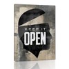 Keep It Open Inspirational Framed Office Wall Art Easy to