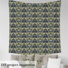 Honey Bee Fabric by The Yard, Geometric Honeycomb Marble Print