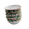 Royal Norfolk Set Of 4 ROYAL NORFOLK Christmas Holly Wreath