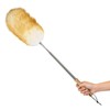 Extendable Lambswool Feather Duster 31-88 Inch, Anti-Static Wool Duster for