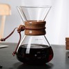 Pour Over Coffee Maker 400ml Double Layer Filter V Spout