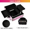 TOPACK Professional 5-In-1 Rolling Makeup Train Case, Large Makeup Travel