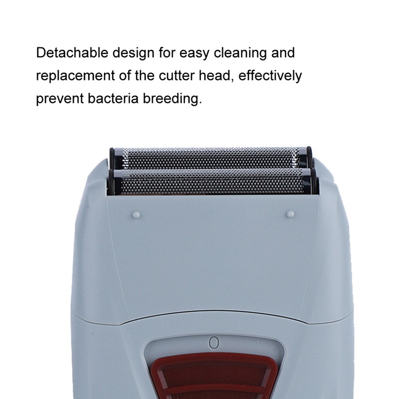Rechargeable Men Electric Hair Clipper Trimmer Double Head Razor Reciprocating