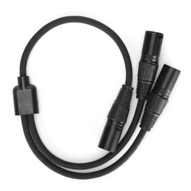 JORINDO JD6072 XLR Male to Dual XLR Male Cable YType Splitter Audio Adapter Line 0.5m