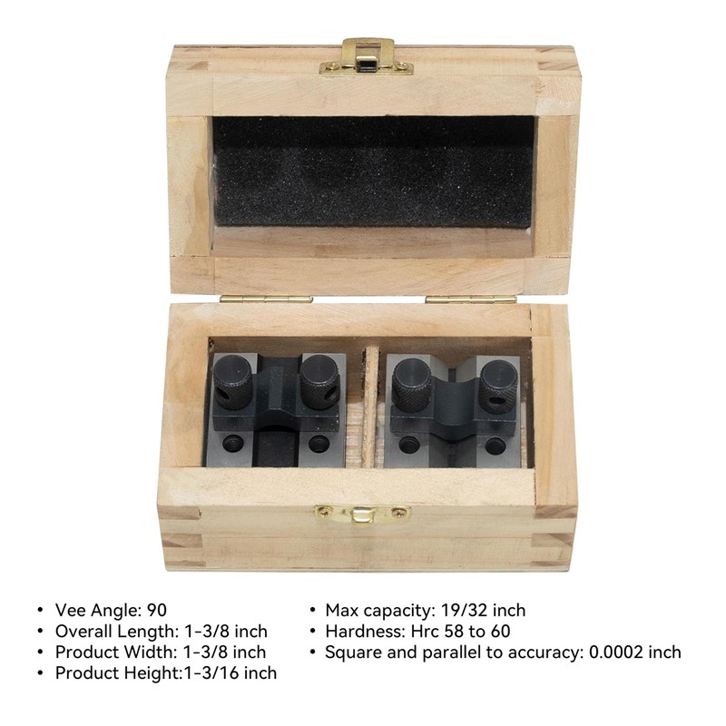 HFS(R) V Blocks with Clamp Set 1-3/8 x 1-3/8 x