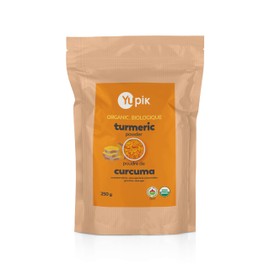 Yupik Organic Turmeric Powder Superfood, Non-GMO, Vegan, Gluten-Free, 250g
