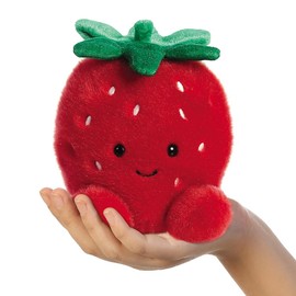 Aurora, 33573, Palm Pals Juicy Strawberry 5In, Soft Toy, Red
