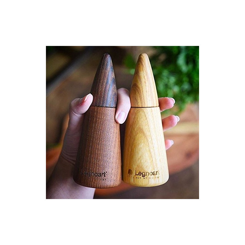 Legnoart Thermo Ashwood Coppia Pepper and Salt Mill Set with