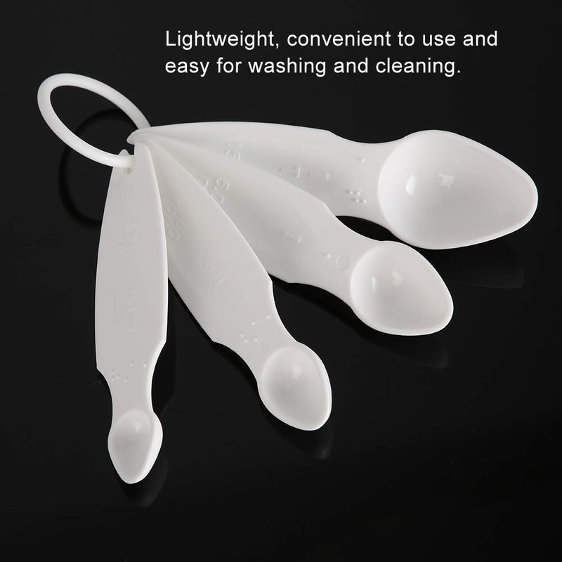 Shipenophy Measuring Spoon Sets, Measuring Cup Portable Braille Measuring Cup
