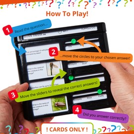 Flippo pad Topic Cards - Bug Trivia Quiz Game - 25 Cards - 200 Questions - Educational & Fun - Quiz Games for Families - Portable - Age 6+