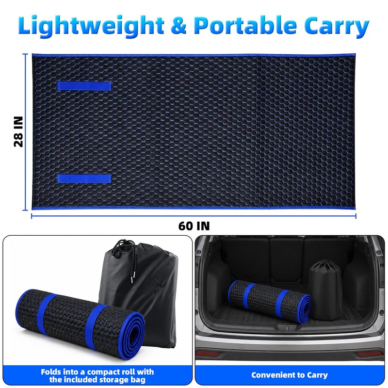 Magic Rolling Creeper Mat, 60x28 IN Mechanic Mat for Low