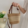 WXQCJL Straw Clutch Purse for Women Boho Straw Crossbody Bags
