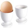 RHAFAYRE Egg Holder for Boiled Eggs, 2 Pack Porcelain Egg