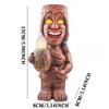 Solar Powered LED Tiki Light Solar Totem Figurine Ornaments LED