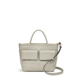 RADLEY London Brompton Crescent Women's Grained Leather Small Ziptop Top Handle Bag, Pumice