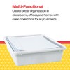 School Smart Sturdy Plastic Storage Tray, Multifunctional Design for Classroom,