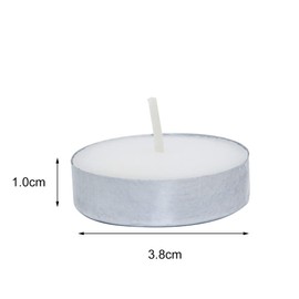 JAWSHEE Tealights, Pack of 25 Unscented Tealight Candles, with 3-4 Hours Burning Time, Odorless, Smokeless and Dripless Decorative Candles