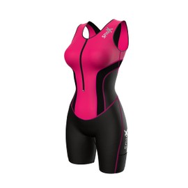 Sparx Women Triathlon Suit Tri Short Racing Cycling Swim Run, Pink, Large