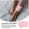 Outanaya Castor Oil Pack Wrap for Feet 2 Pcs Reusable