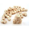 StarMall Set of 10 16MM Round Wooden Dice Set