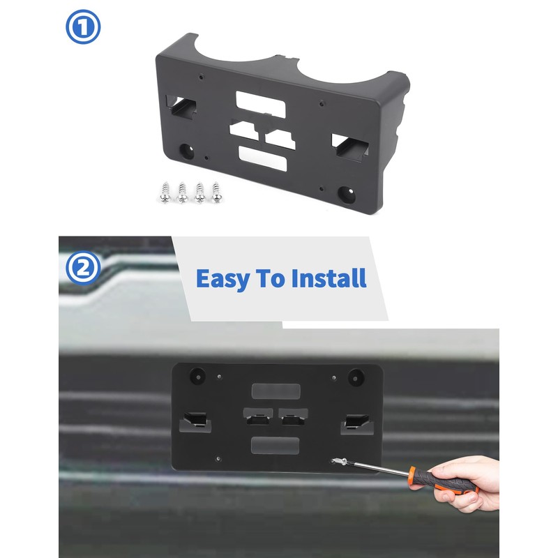 DSWSQ Front Bumper License Plate Frame Bracket Holder Compatible with