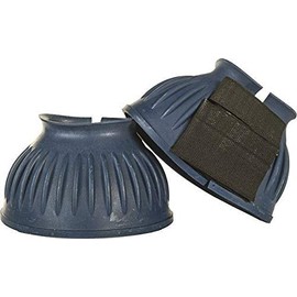 HKM 8605 Atlanta Jumping Bells Rubber Bell Boots Smoke Blue XL