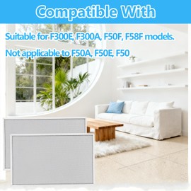 50000293-004 Post Filters for Honey-well Electronic Air Cleaner,Replacement F300 F50F F58F F300E F300A 20" X 12.5" - 2 Packs