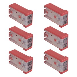 EPLZON 50A 32V Mini Slot Automotive MCASE Moulded Cartridges Fuse Kit (Pack of 6 Pieces, 50A)