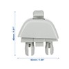 X AUTOHAUX Pack of 2 Car Plastic Sun Visor Hook