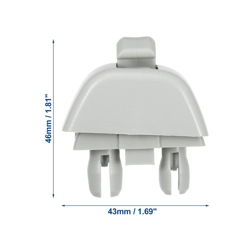 X AUTOHAUX Pack of 2 Car Plastic Sun Visor Hook