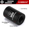 CASOMAN 1/4" Drive 10mm Shallow Magnetic Impact Socket, Metric, 6-Point,