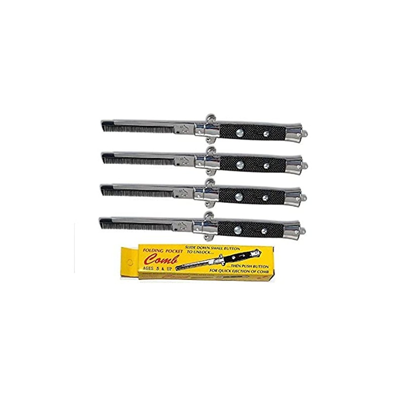RI Novelty Switch Blade Combs 4 Per Order