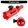 Multi-angle brush extension, 180° swivel for extension rod attachments, multi-angle