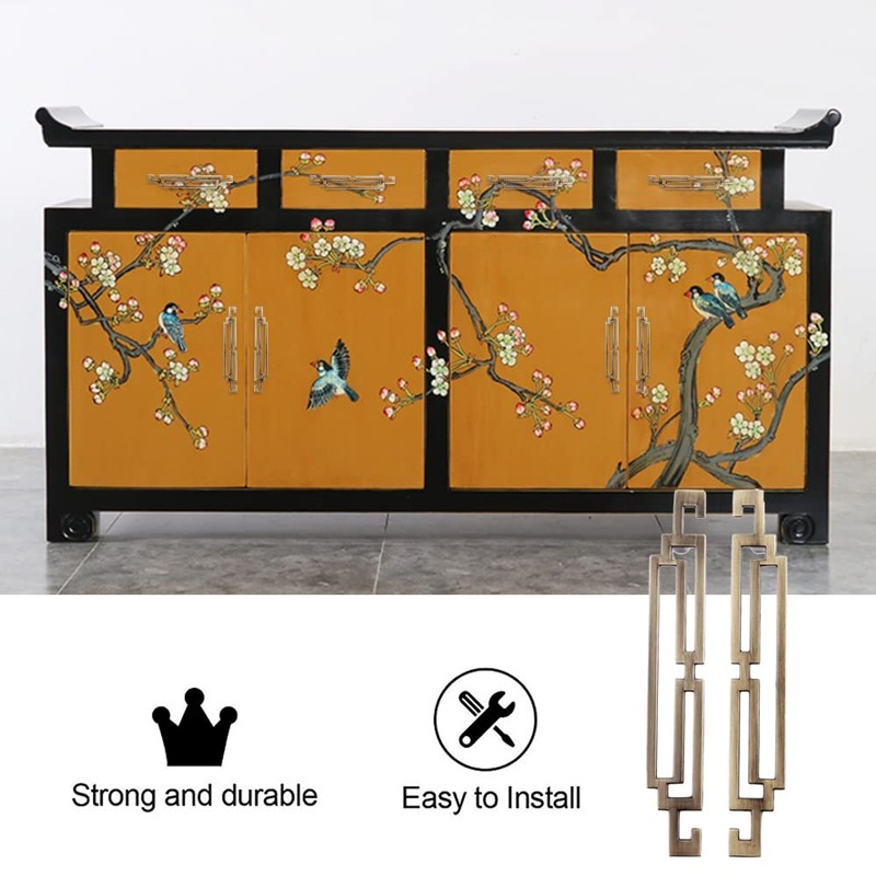 2X Cabinet Handles Retro Kitchen Dresser Drawer Wardrobe Cupboard Closet