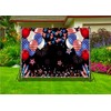 ZJRBJB 10x8ft Independence Day Photography Backdrop Bokeh Spots Fireworks US