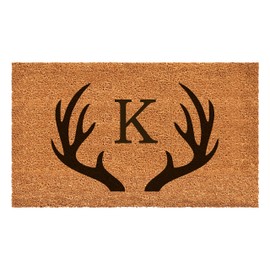 Calloway Mills 108801729 Antler Monogram Doormat, 17" x 29" (K)