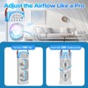 4-IN-1 Portable Air Conditioners, 2400mAh Battery Evaporative AC Air Cooler