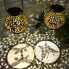 Patio Lawn Spherical Skeleton Projection Lamp Metal Butterfly Dragonfly Hummingbird
