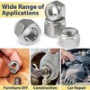 Hmevsafinect 15 Pack 3/8"-16 Inch Locknuts,304 (A2-70) Stainless Steel Nylon