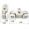 YUANQIAN 2 x Sliding Door Rollers (YQ-1029-2P)