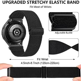 FYISWHO Elastisch Nylon Ersatzarmband für Suunto 5 Peak/9 Peak/9 Peak Pro/Vertical/Race, 22mm Sport Armbänder Uhrenarmband, Armband für CMF Watch Pro/Watch Pro 2 (Darkpurple)