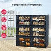 SDADI Shoe Rack, 24 Pair Expandable Plastic Shoe Storage Cabinet