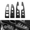 JUIVEEL Carbon Fiber Grain ABS Car Interior Window Switch Panel