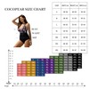 COCOPEAR Traje de baño floral de una pieza para mujer