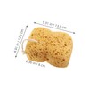 CALLARON 2pcs Japanese Exfoliating Washcloth Natural Sea Sponges Body Scrubbers