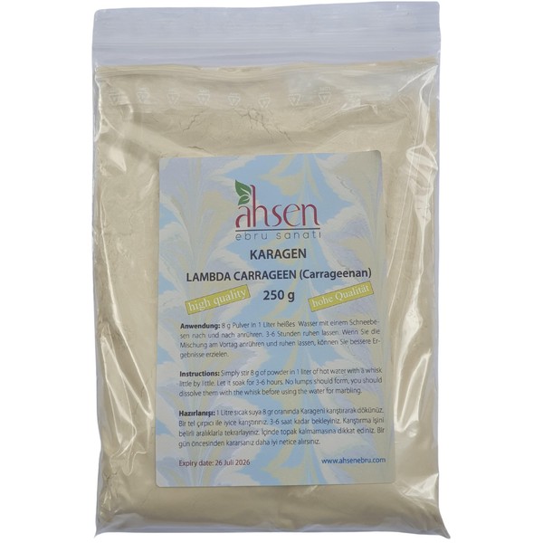 Marbling base, λ-carrageenan, λ-carrageenan, λ-karrageeni, λ-carragenina, λ-carraghénane, lambda carrageenan, kerajin,