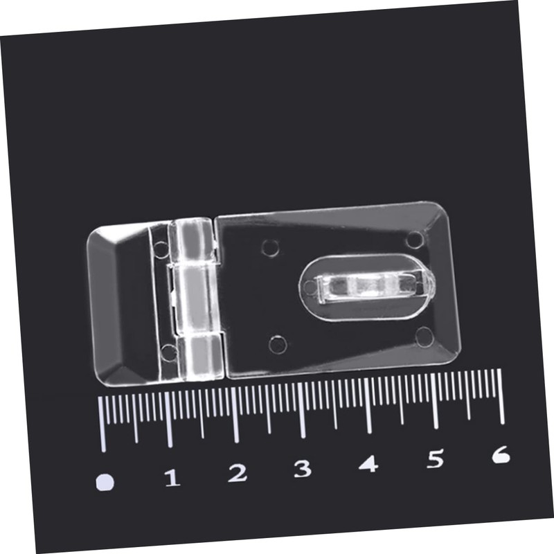 Ciieeo 10sets Transparent Hasp Locks Easy to Install Clear Latch