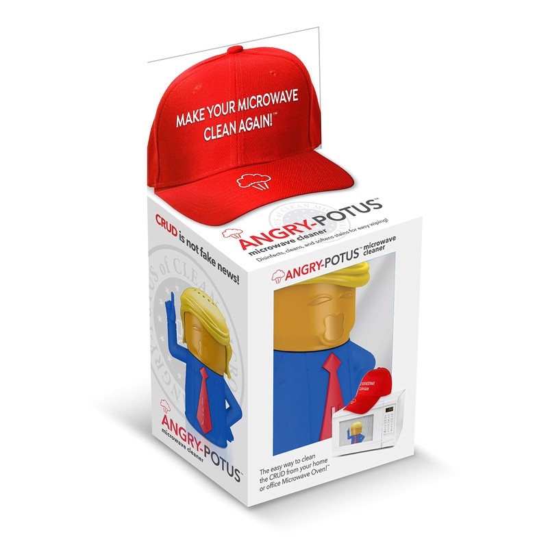 Microwave Steam Cleaner Angry POTUS Presidential Blue, It's HUGE