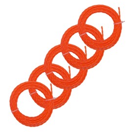 Karbay 5 Pack AL2420P Pre-Cut 0.095-Inch Twisted Line Compatible with EGO 56-Volt 15-Inch Trimmer & Multi-Head String Trimmer Attachment