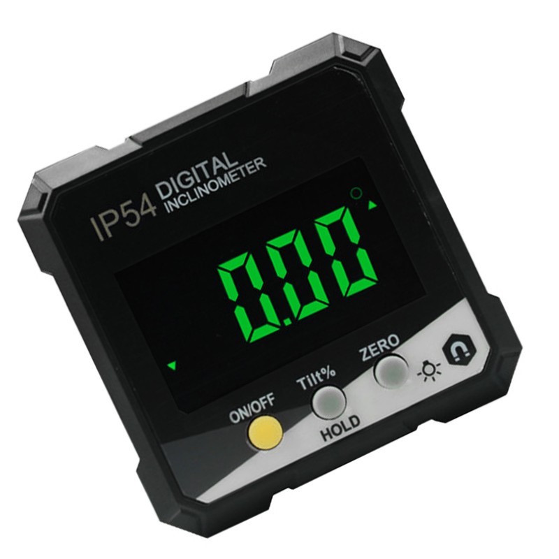 Digital Inclinometer 4x90° Measurement IP54 LCD Screen Magnetic Digital Display